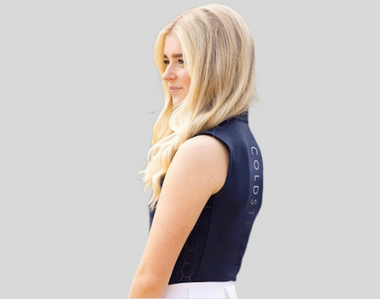 Cranshaws Navy Sleeveless Base Layer