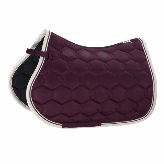 Saddle Pad Glossy Wave Contrast Black Berry