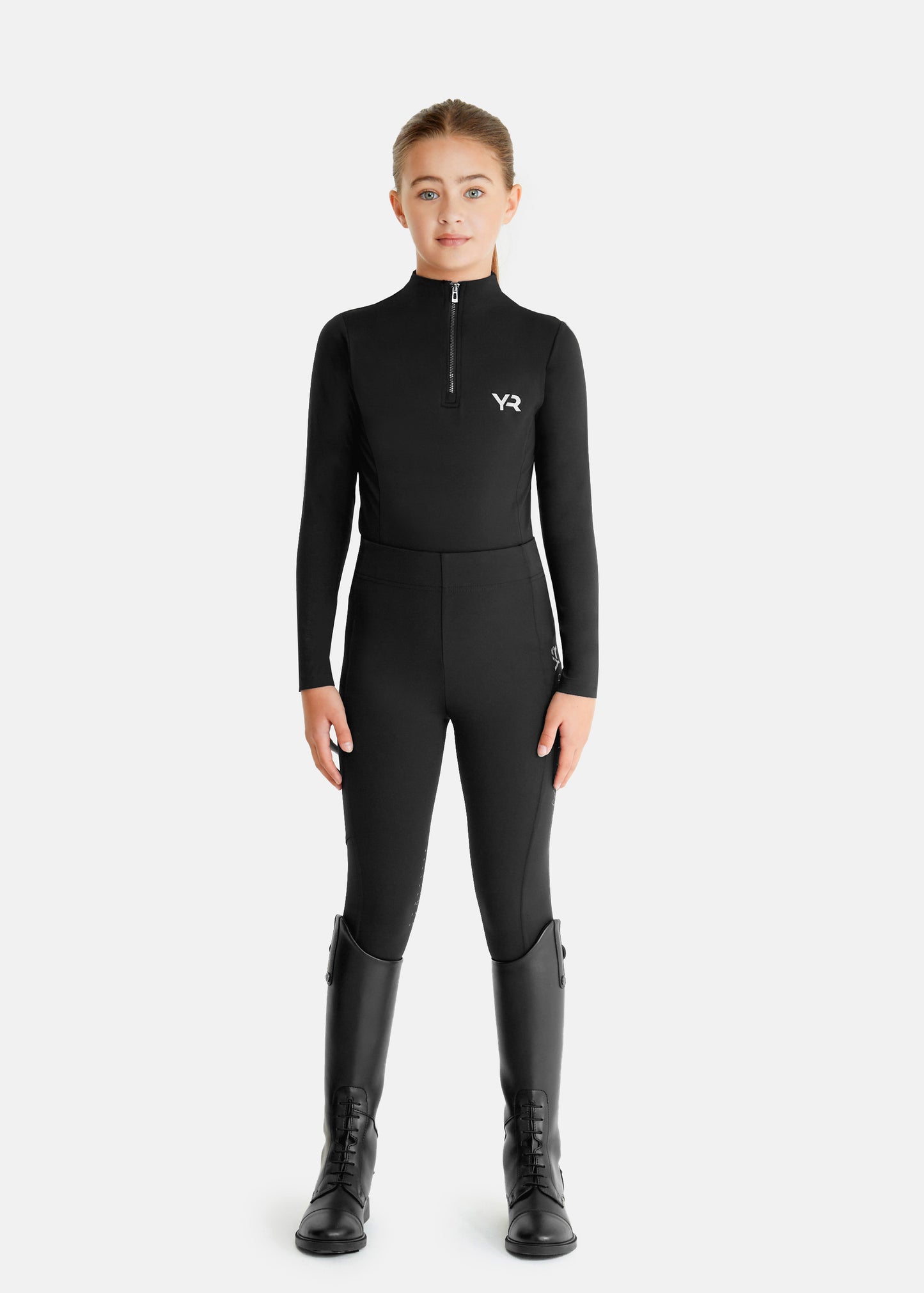 Aztec Diamond Riding Leggings:
“Aztec Diamond riding leggings featuring high-stretch fabric, supportive waistband, and sleek side pocket design”
“Detail of Aztec Diamond riding leggings showing reinforced knee patches and subtle logo branding”
“Pair of Aztec Diamond riding leggings displayed flat, highlighting contoured seams and technical performance material”
