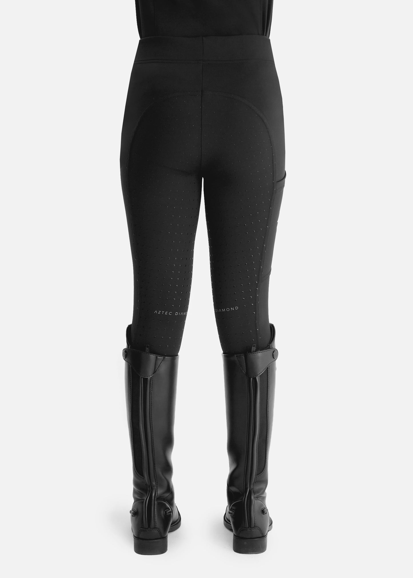YR Black Full Seat Riding Leggings