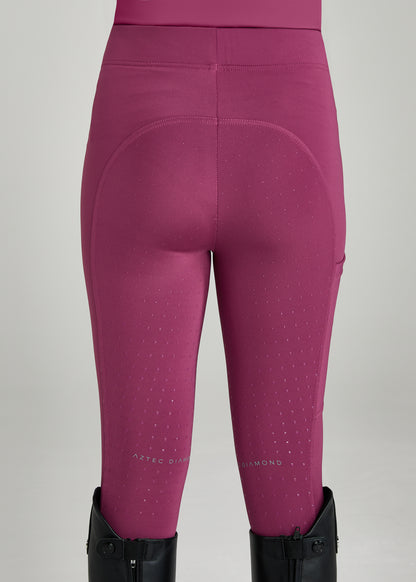 YR Raspberry Full Seat Riding Leggings