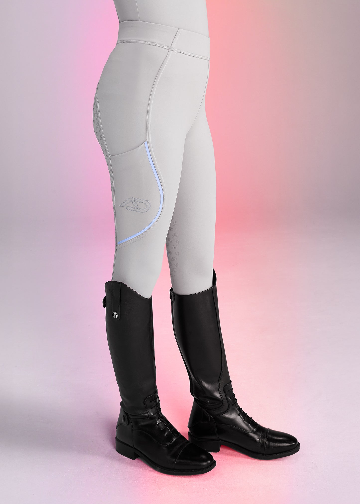 YR Cosmic Grey Full Seat Riding Leggings
