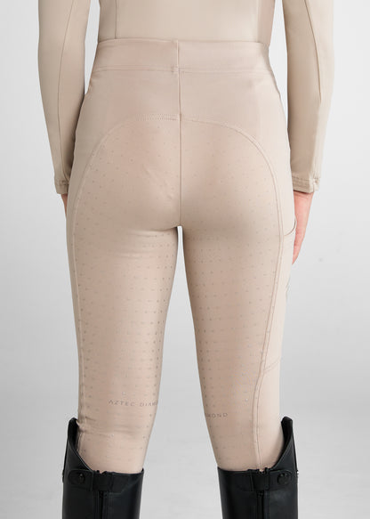 YR Beige Full Seat Riding Leggings