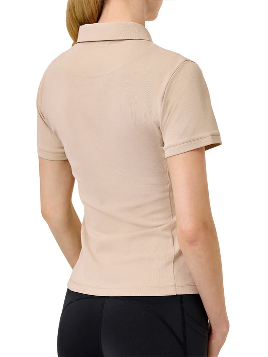 Polo Shirt Zip Sand