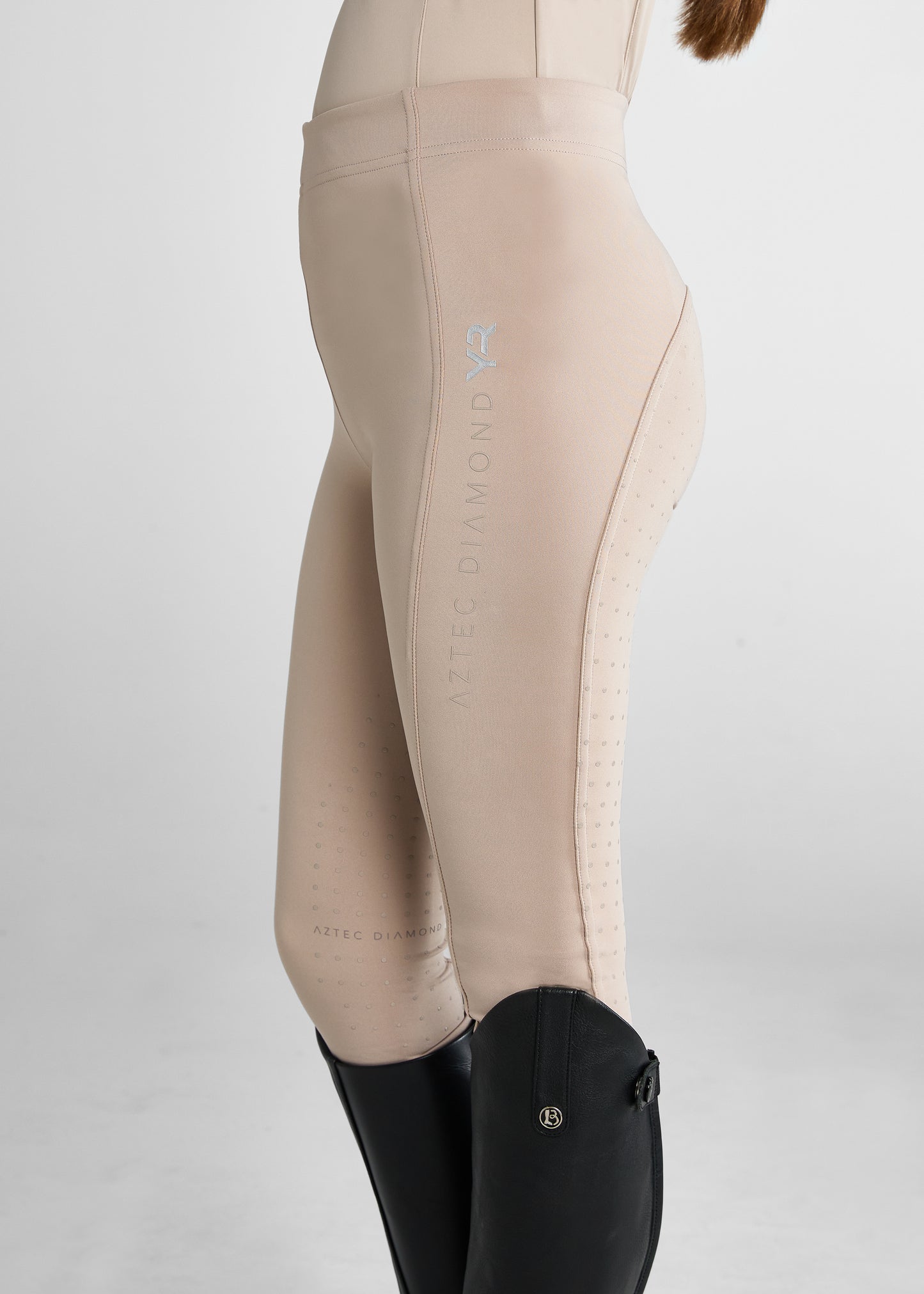 YR Beige Full Seat Riding Leggings