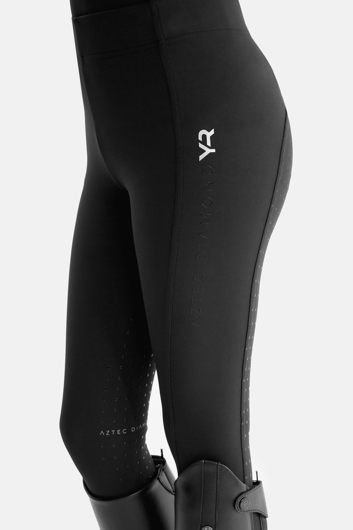 YR Black Full Seat Riding Leggings