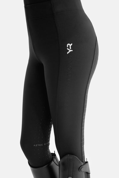 YR Black Full Seat Riding Leggings