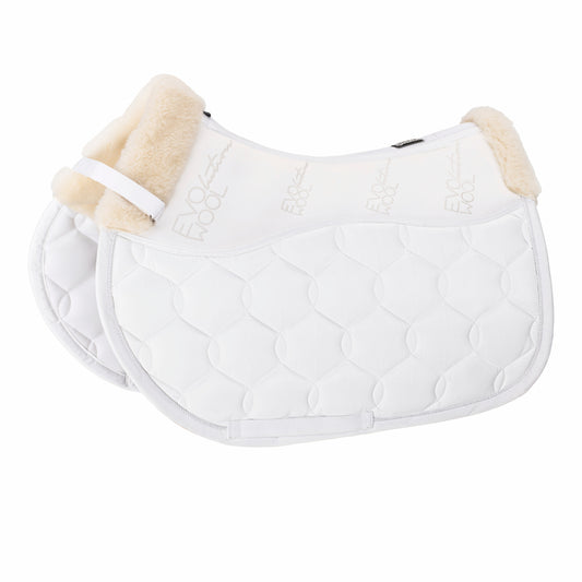 Saddle Pad Glossy Evo Wool White