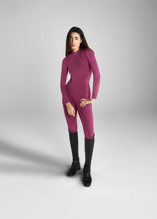 Raspberry Core Leggings Full Seat
