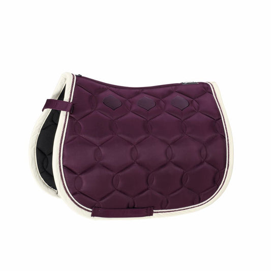 Saddle Pad Glossy Wave Contrast Black Berry