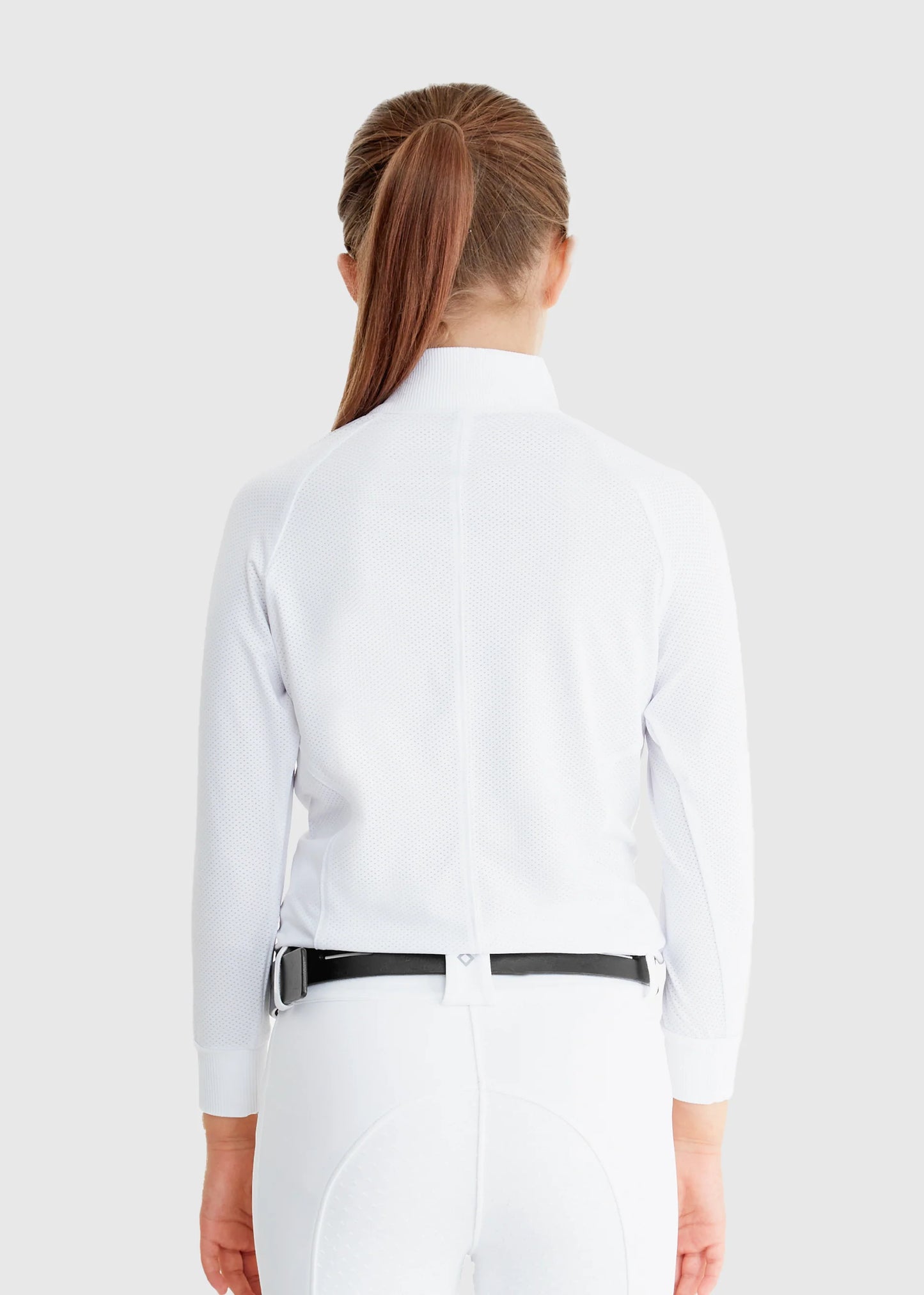 YR Long Sleeve White Mesh Shirt