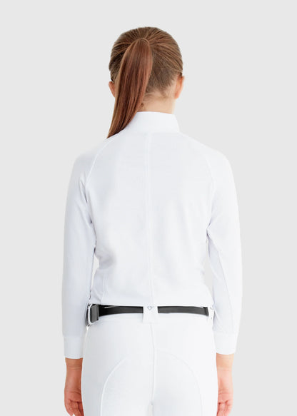 YR Long Sleeve White Mesh Shirt