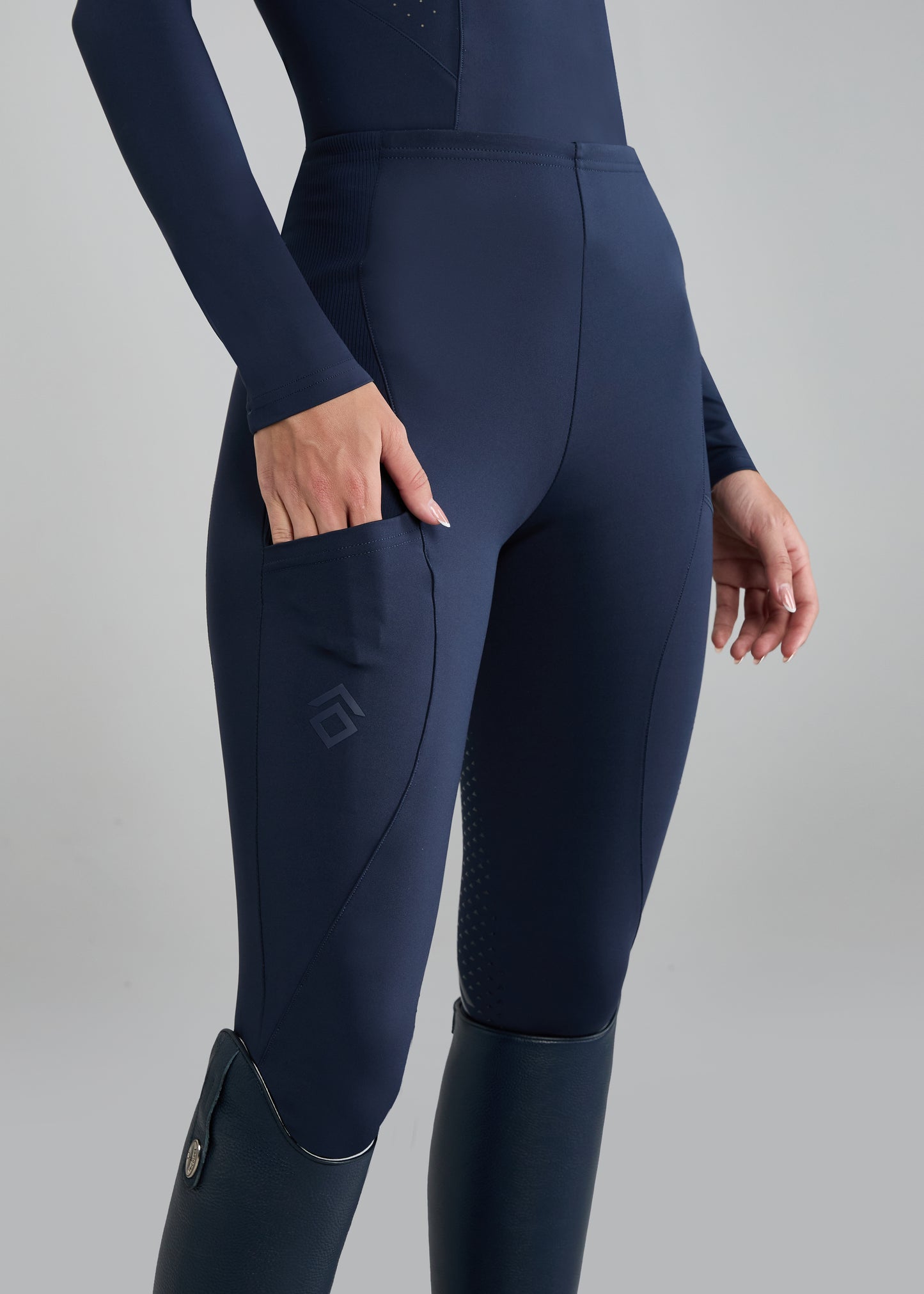 Navy Core Leggings Full Seat