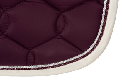 Saddle Pad Glossy Wave Contrast Black Berry