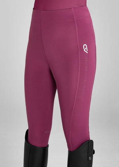 YR Raspberry Full Seat Riding Leggings