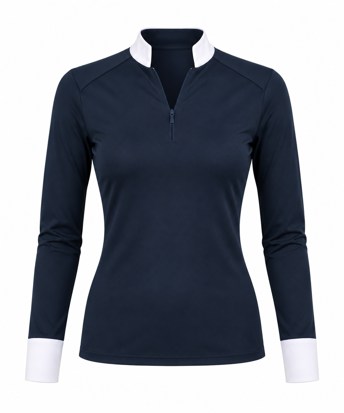 LADIES NAVY AIRFLOW SHIRT LONG SLEEVE